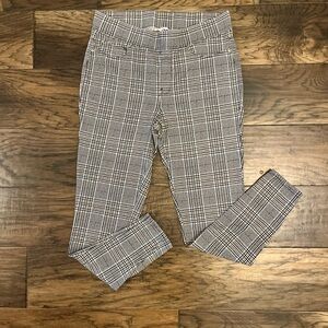 Seven7 Black and White Plaid Pants